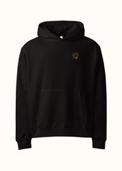 Embroidered Flower Oversized Hoodie