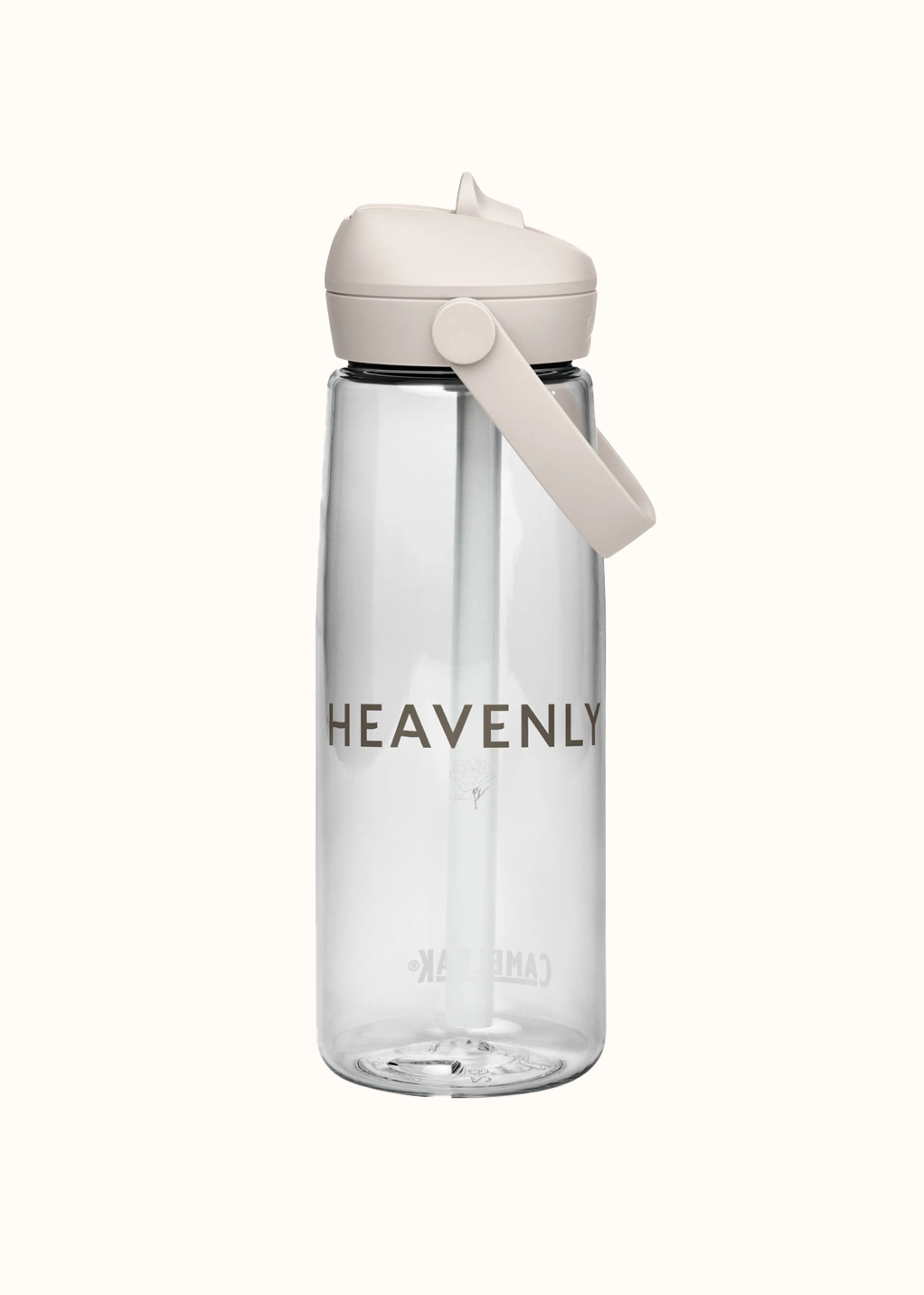 Heavenly Flower Flip Straw Water Bottle