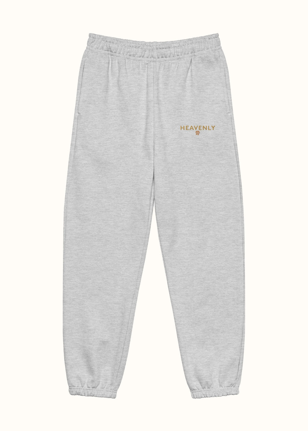 Embroidered Heavenly Flower Sweatpants