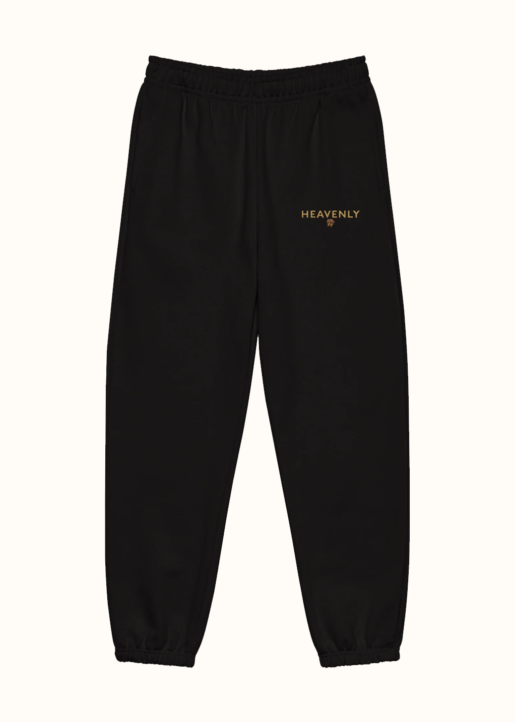 Embroidered Heavenly Flower Sweatpants