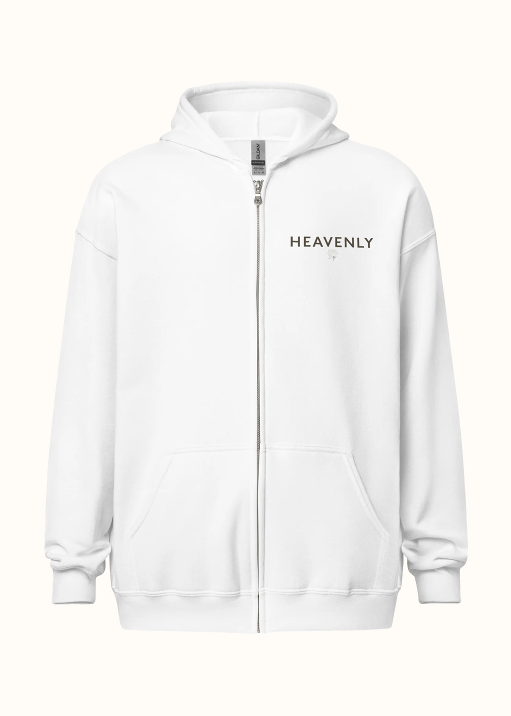 Heavenly Flower Zip Hoodie