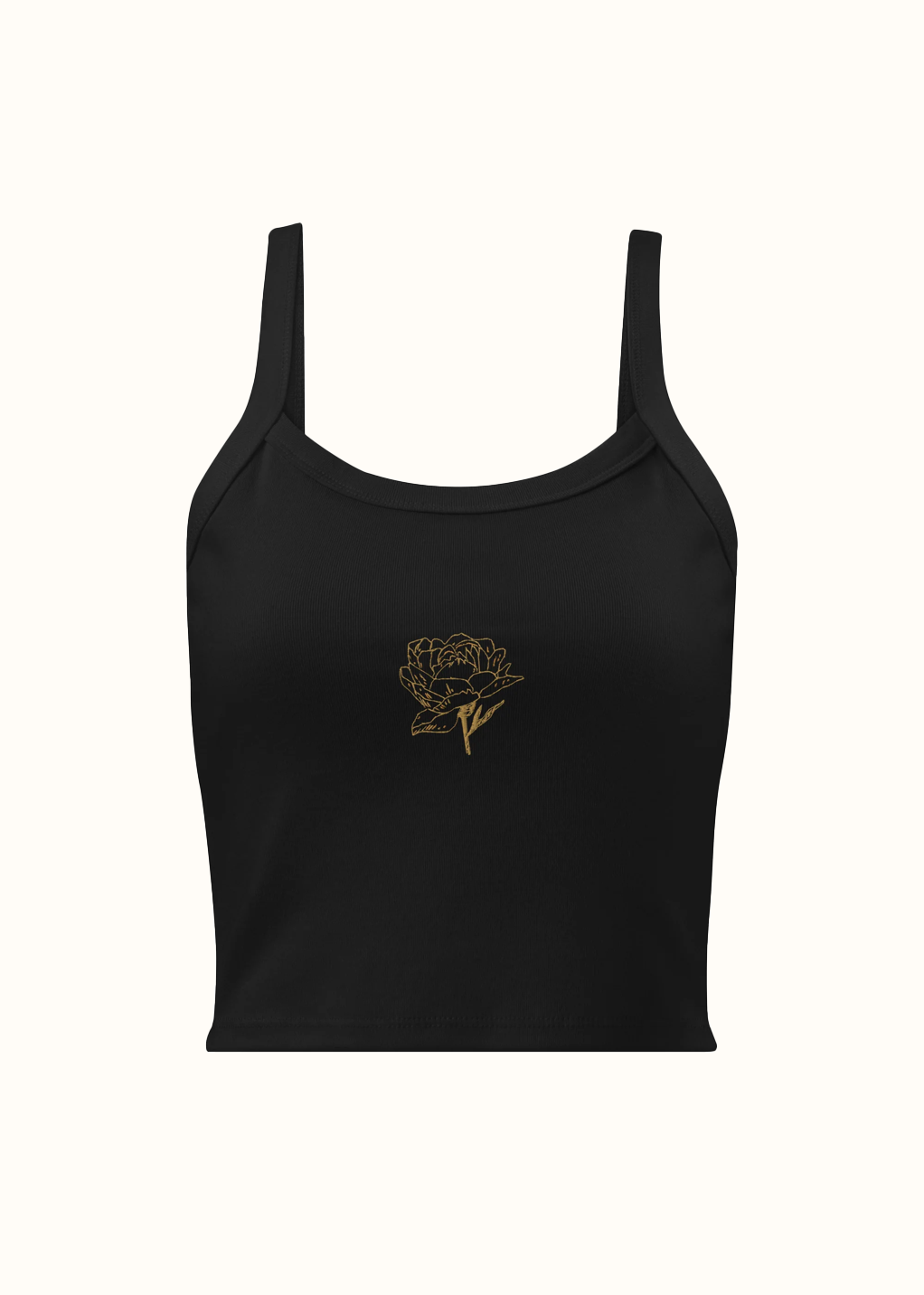 Embroidered Flower Tank Top