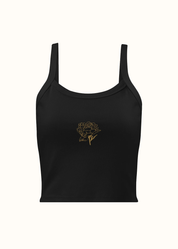 Embroidered Flower Tank Top