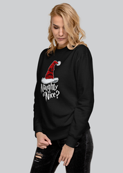 Naughty or Nice Sorting Hat Womens Crewneck Sweatshirt