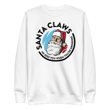 Santa Claws Womens Crewneck Sweatshirt