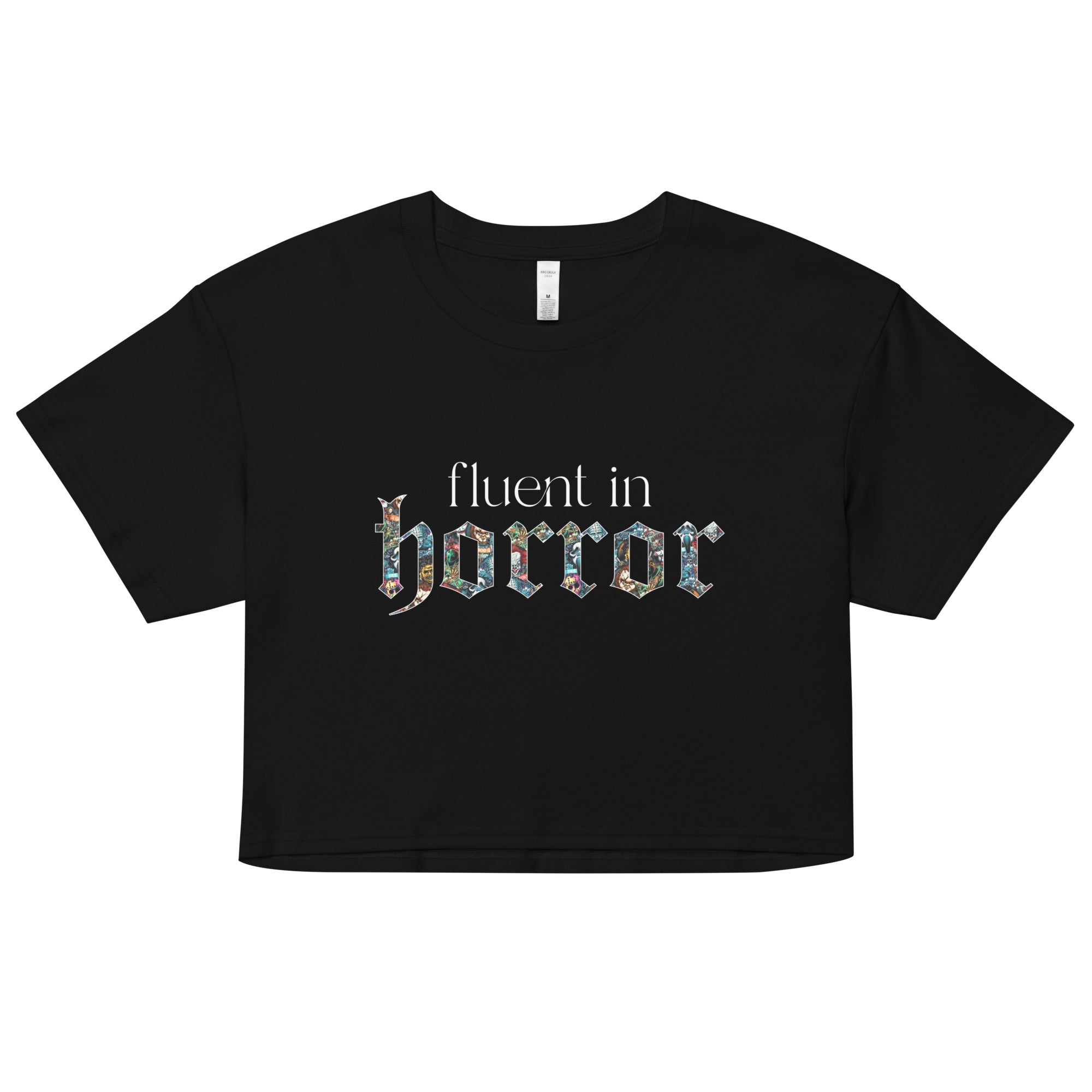 Fluent in Horror Women's Crop Tee