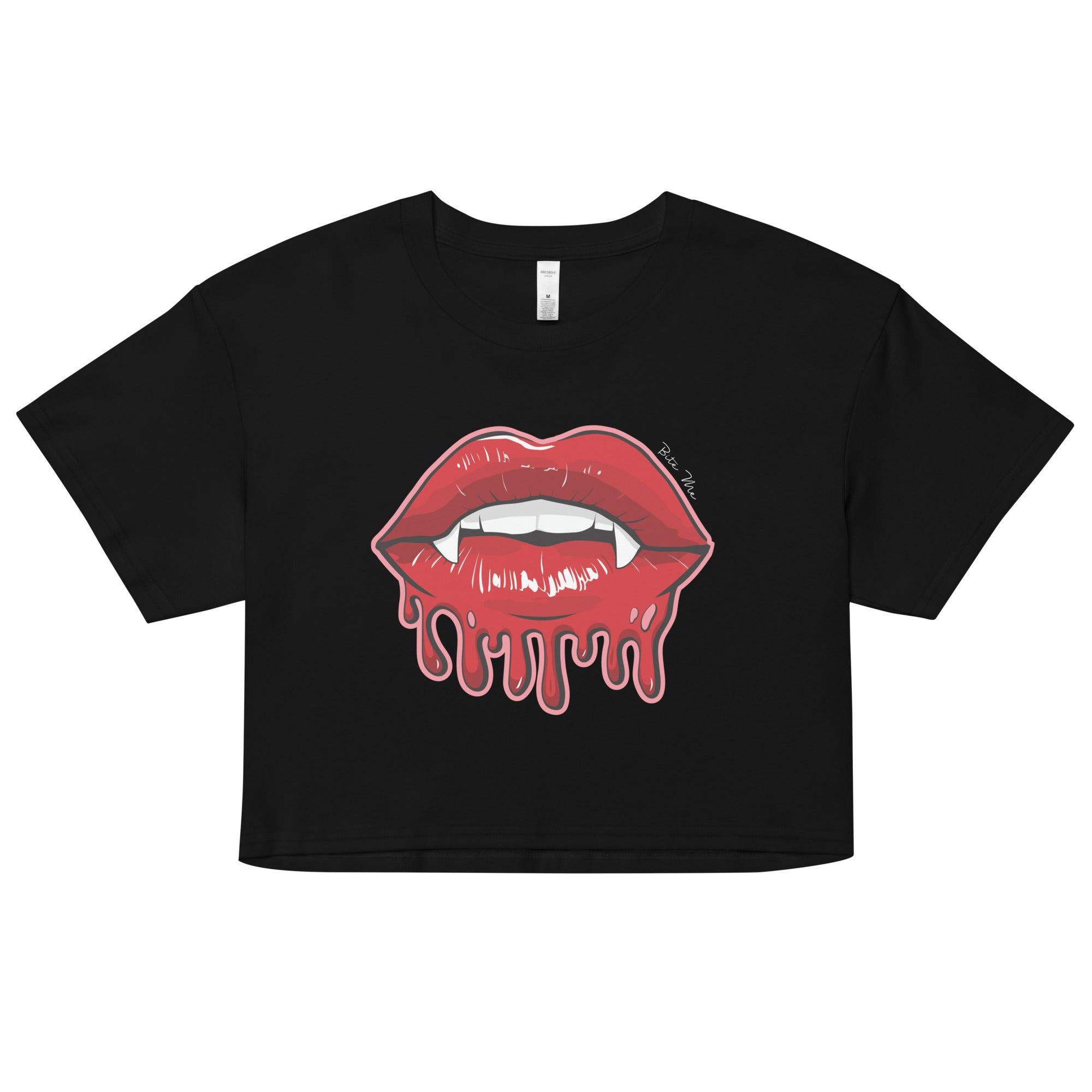 Bite Me Womens Crop Tee