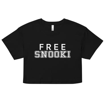 Free Snooki Women’s Crop Tee Black
