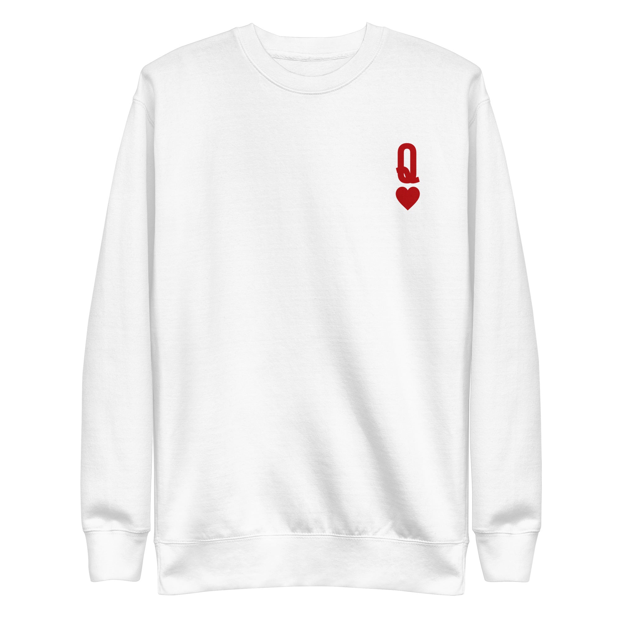 Queen Of Hearts Womens Crewneck Sweatshirt