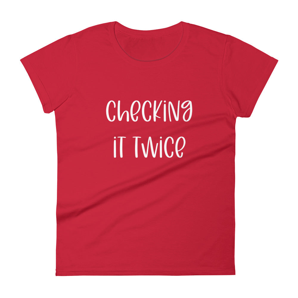 Checking It Twice Womens Tee